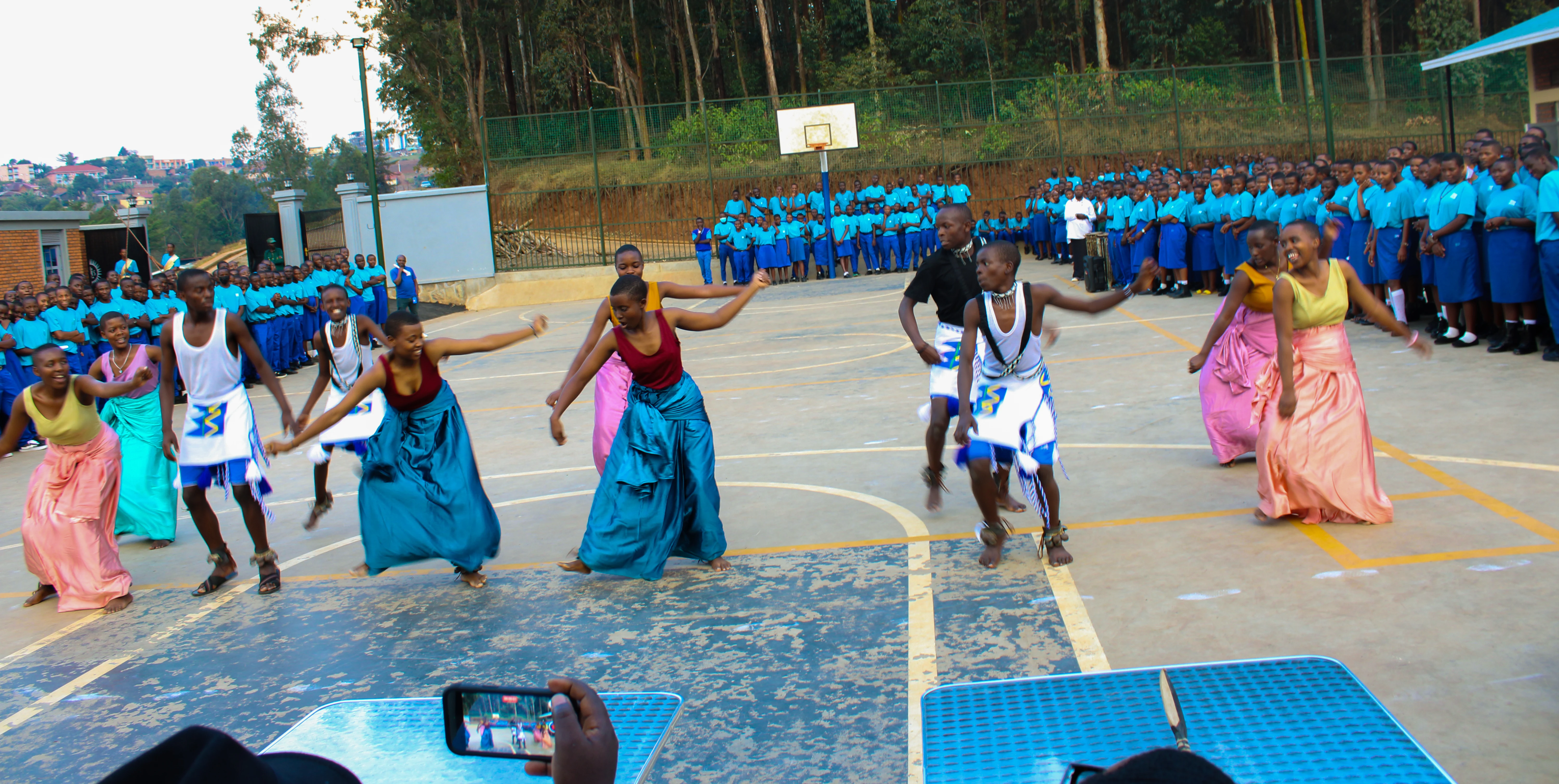 Traditional drummers providing rhythm for the dancers